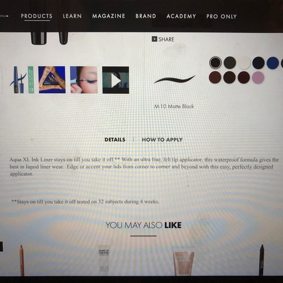 Make Up For Ever Eyeliner Full Size  .05 oz - Picture 4 of 7